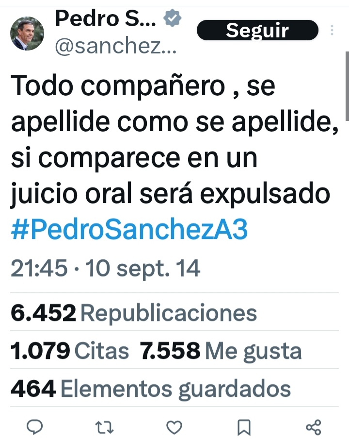 Siempre hay un tuit de Pedro Sánchez que deja en ridículo a Pedro Sánchez

Van a prohibir las hemerotecas