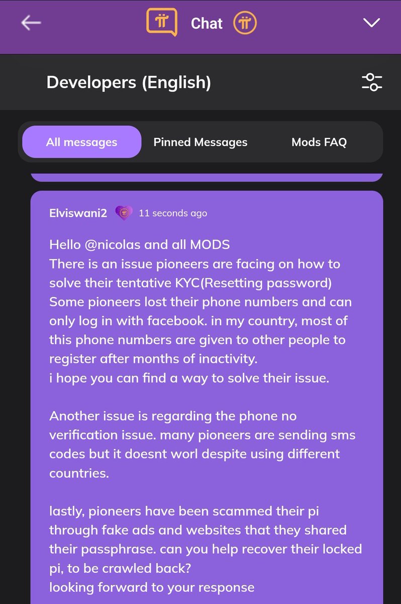 PiNewsZone's tweet photo. ive seen your comments and decided to share them on developers chat.
There Nicolas will read and i hope they will come up with a solution.
#PiNetwork #PiNewsZone #PiForLife
#crypto #PiMiningYears
Turn notification 🔔button on my posts😎 https://t.co/wPqsyx8p6t