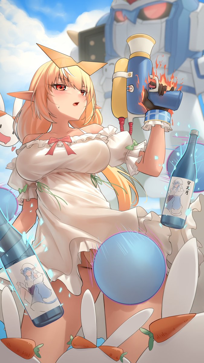 Fu-tan in Holocure :D
What this dress is not installed yet?? I don't care :)

Also some alt ver on Pixiv and Fanbox for free :D
Also also can someone tell me any better build for Flare ??? Can't quite figure out a better way to use her :D:D 