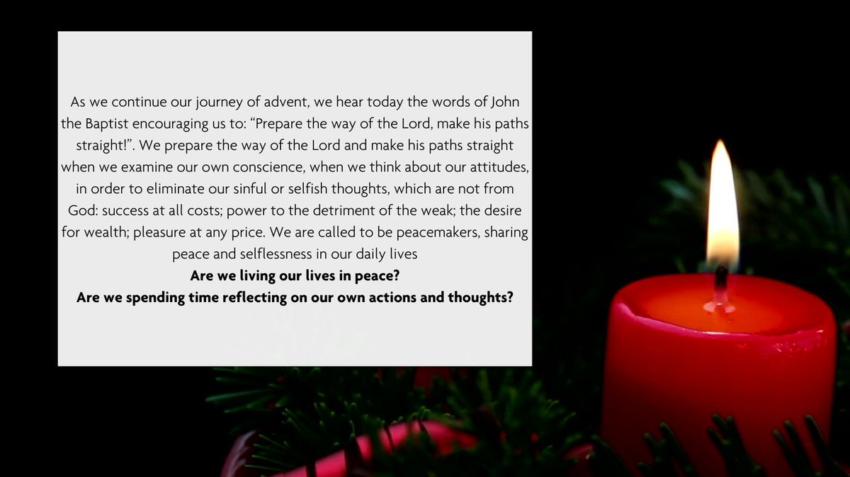 MountStJosephR1's tweet photo. Today we begin the second week of Advent and reflect on the words of John the Baptist. https://t.co/DwMSQbebO0