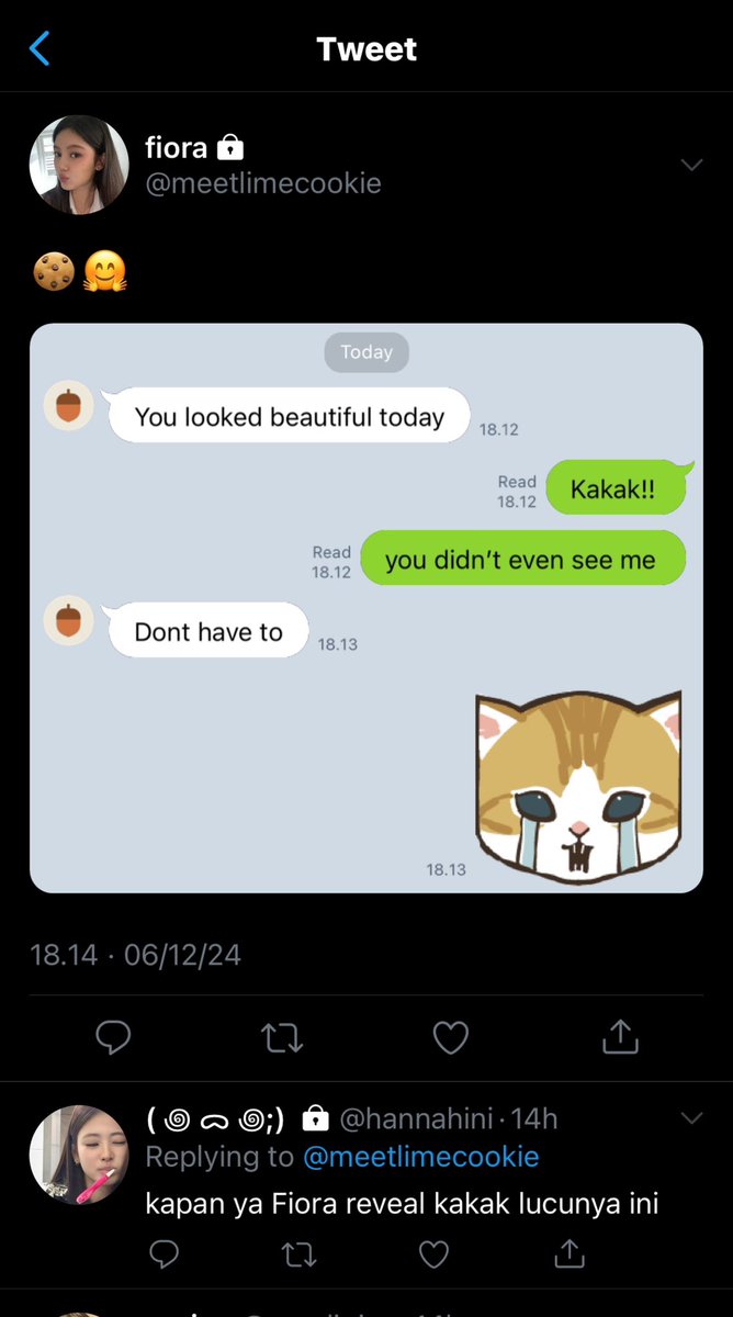 kromikoku's tweet photo. isinya juga tempat Fiora pamer lovey doveynya yang diem diem ini https://t.co/vuGFOqmegb