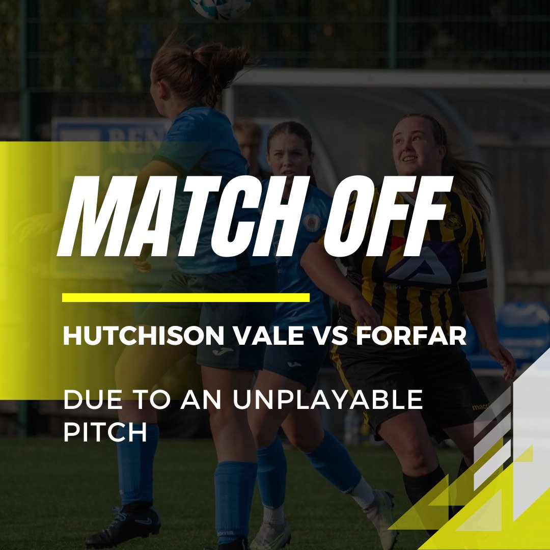 Today's game against Forfar has been postponed.

Unfortunately the weather has left us with an unplayable pitch once again.

Standing pools of water across the pitch have left us with no choice but to call today's game off with Forfar in agreement.

See you in the new year!