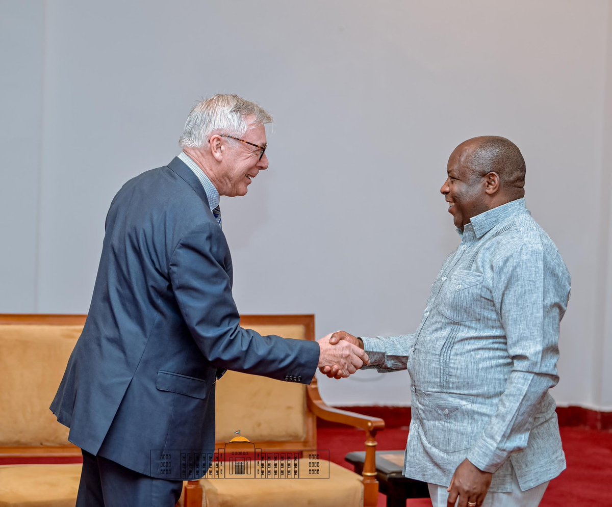 NtareHouse's tweet photo. S.E. @GeneralNeva a reçu la délégation de Malthe Winje Infrapower AS, conduite par Kjartan Stigen, D. G pour l’Afrique. Avec KAGE Ltd, ils s’engagent, dès le 1er Trimestre 2025, à développer 100 MW d'énergie hydroélectrique sur 10 ans avec un investissement de 500 millions USD. https://t.co/PajxMBHagH