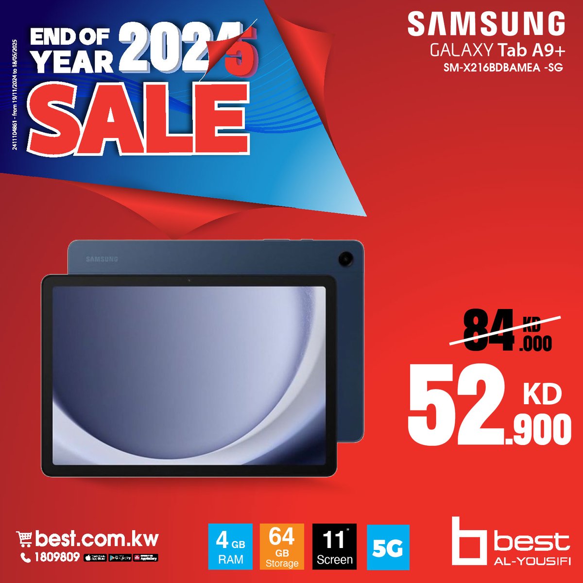 BestAlYousifi's tweet image. استمتع بالقوة والأناقة مع سامسونج تاب A9 و A9+. تصميم أنيق، أداء مميز، وإنتاجية طوال اليوم.

العروض متاحة في المعارض.

#Bestalyousifi #SamsungTabA9 #TabletPower