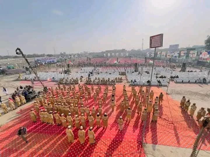 #اسرائیل_مردہ_باد_کانفرنس 
جمعیت علماء اسلام کے زیر اہتمام عظیم الشان کانفرنس کا باقاعدہ آغاز ہو چکا ہے
سٹیج پر صوبائی امیر سنیٹر مولانا عطاالرحمان صاحب 
جنرل سیکٹری مولانا عطاالحق درویش 
اراکین مجلس عامہ  ،مولانا عبدالحسیب ،مفتی ناصر محمود ،عبدالجلیل ،عماد اعظم خان ،جلوہ افروز