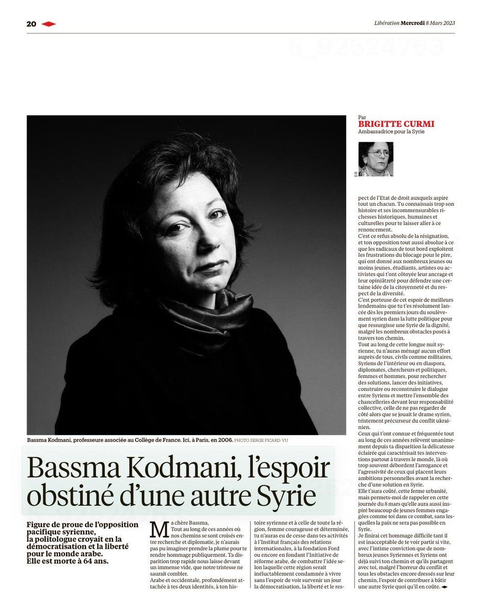 BrigitteCurmi's tweet photo. Chère Bassma, si seulement tu pouvais être là pour voir ce qui se passe ! Tu nous manques d’autant plus aujourd’hui… ⁦@francediplo⁩ ⁦@HalaKodmani⁩ ⁦@MrjDuclos⁩ https://t.co/TwwHWBwb7s