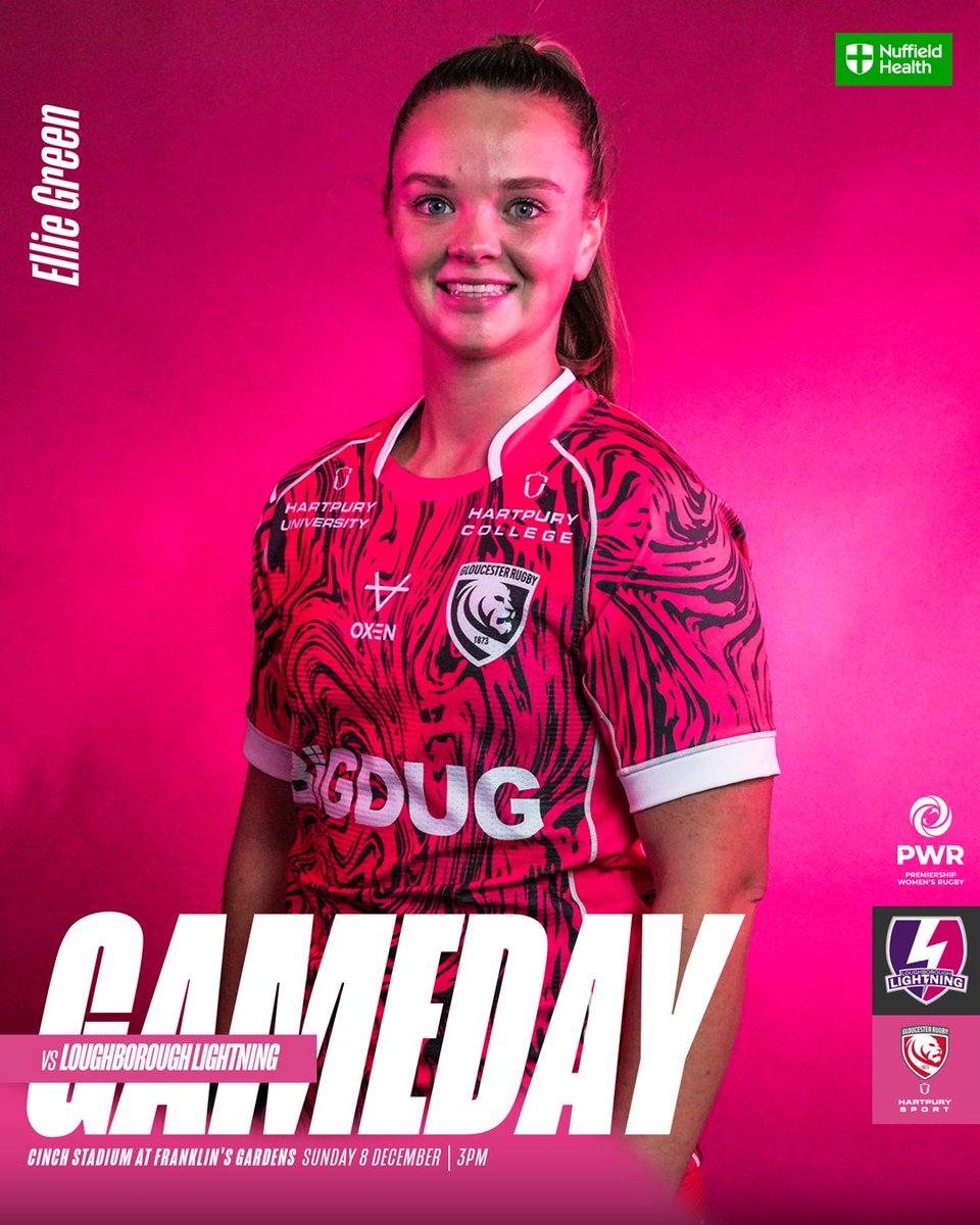 Gloucester Hartpury (@gloshartpury) on Twitter photo ๐๐๐ ๐ ๐๐๐ฌ ๐ช
๐ <a href="/LightningRugby/">Loughborough Lightning Rugby โก๏ธ</a>
๐๏ธ cinch Stadium at Franklinโs Gardens
๐ 3pm
๐ PWR Round 9
๐ค <a href="/NuffieldHealth/">Nuffield Health</a>
โก๏ธ๐ | #LOUvGLO ๐๐๐ ๐ ๐๐๐ฌ ๐ช
๐ <a href="/LightningRugby/">Loughborough Lightning Rugby โก๏ธ</a>
๐๏ธ cinch Stadium at Franklinโs Gardens
๐ 3pm
๐ PWR Round 9
๐ค <a href="/NuffieldHealth/">Nuffield Health</a>
โก๏ธ๐ | #LOUvGLO