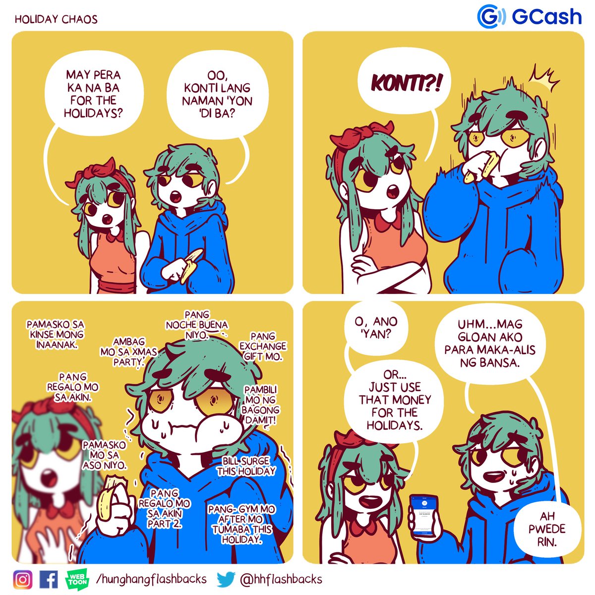 Do you ever feel like hindi tumitigil ang pagbunot mo ng pera sa wallet this holiday season? I swear kakawithdraw ko lang. GLOAN got your back fam, easy borrowing for the sabay sabay na gastos this holiday season! #KayaToday #BorrowWithGCash