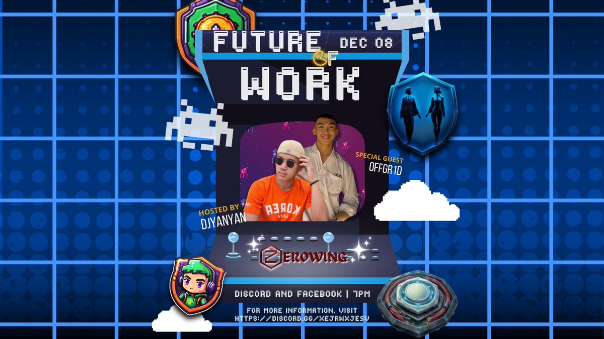 zerowingygg's tweet photo. 🚀 Ready for the Future of Work?

Join AMA: Future of Work with DJ Yanyan &amp; offGr1d!
📅 Dec 8, 7 PM | Live on Discord &amp; FB
🎁 Giveaways await!

👉 https://t.co/toNrU4ZADT #ZeroWing https://t.co/WDGpV4sYBV