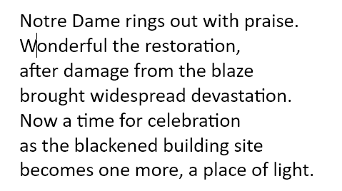 AnnaQuarendon's tweet photo. #Quangleverse #writing #words #poetry #NotreDame #restoration #catheral https://t.co/4ezCVVnObe