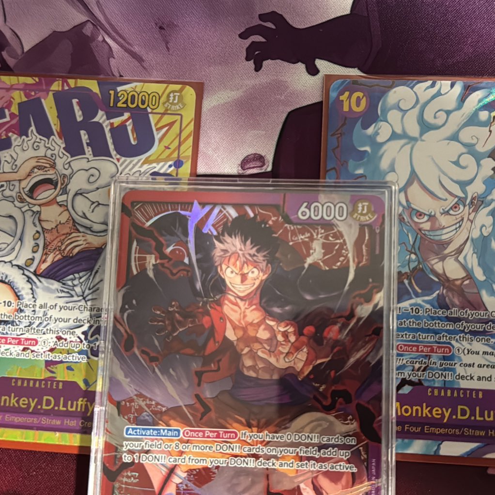 imprzz21's tweet photo. 8:4 with RP Luffy at Bandai Card Fest Utrecht Nats CS2024😂 #fallobst :
❌Dofy
❌Bonney
✅Dofy
❌Dofy
✅Bonney
❌Nami
✅BY
✅Lucci
✅BY
✅Kata
✅Enel
Never thought to have such a Comeback especially with RP in 8.5 Meta 😂
S/o @reneneneneneeee who built 92% of this Deck ❤️ https://t.co/CrMlTml33N