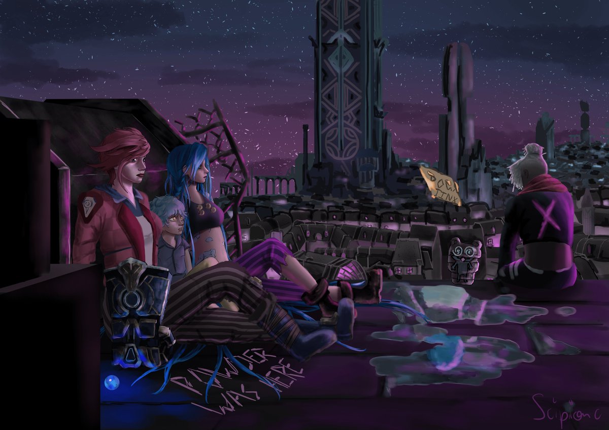 I wanted to make fanart in the style of arcane but I didn't manage to adapt, in the end the result is really bad...
#Arcane   #Jinx #ArcaneArt #TimeBomb