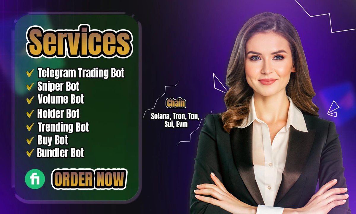 ruposhamin's tweet photo. Get the premium services!
Full Support Bot Development on Solana, Tron, Sui, Ton & Ethereum EVM
6-day delivery!
Join for order! https://t.co/WLHPhqS0of
#bot #TradingBot #cryptotrading #crypto #sniperbot #volumebot #trendingbot #blockchain #EVM #Solana #Syria #SUI #Syrie #Crypto https://t.co/T7gKLdMPfQ
