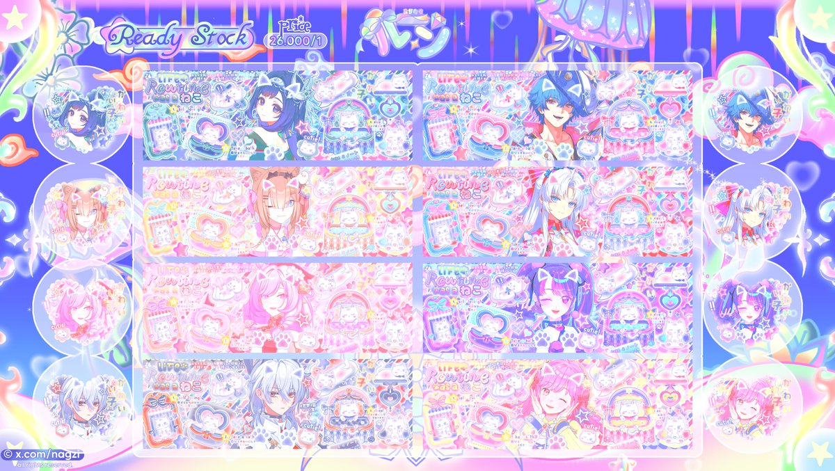 any rt will be cherished ♡!

haloo! rune kembali membawa layout ready stock shoujo, aikatsu, hsr, etc ☆! price on pic

bisa ditake jam 19.45 WIB melalui dm! [with fee booking +2K/1] ♡ normal price jam 21.15 WIB

details boleh cek di reply yaa, thank uu #zonaba #zonauang