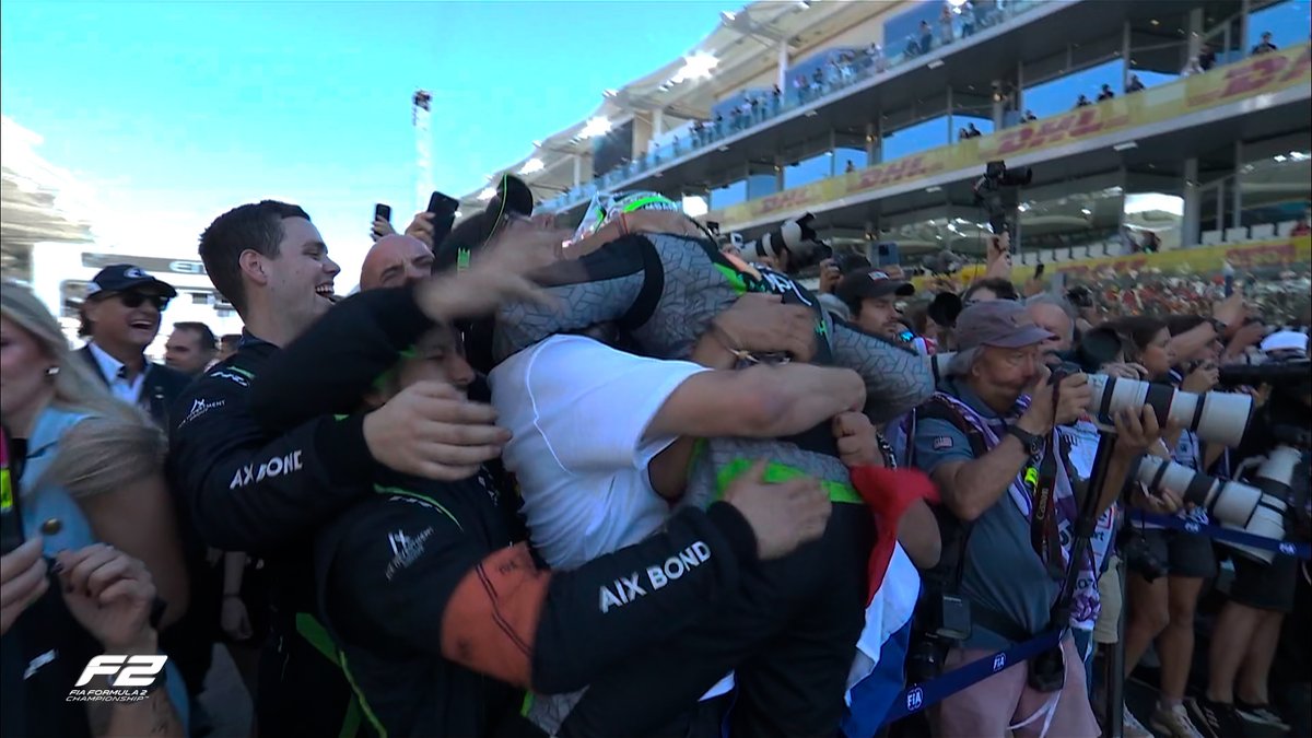 Formula2's tweet image. Joshua Duerksen takes his second win of the season! 🥇☝️ 

#F2 #AbuDhabiGP