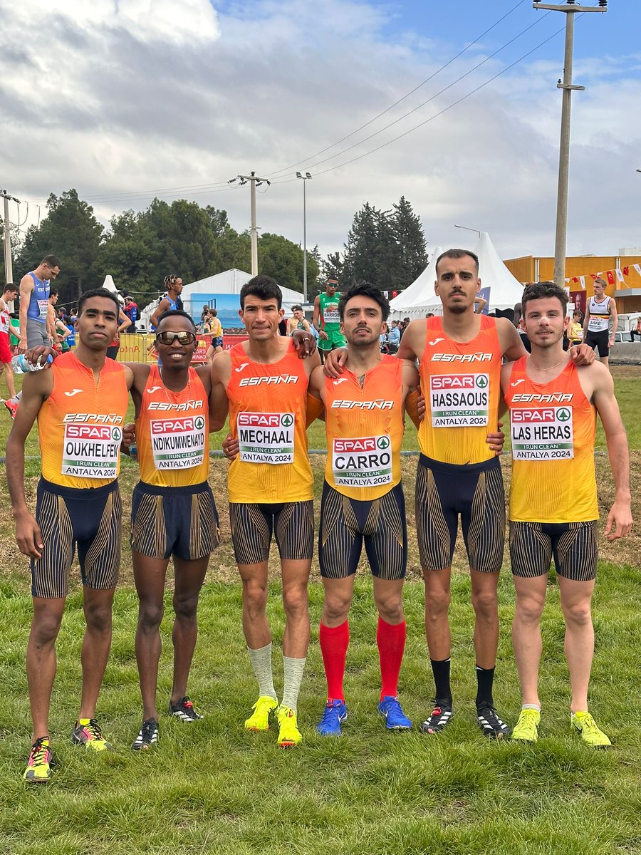 atletismoRFEA (@atletismorfea) on Twitter photo Senior🚹 (7834 m) #Antalya2024 🇹🇷
⏰12:11h
<a href="/SUBETEALCARRO/">Fernando kipkemoi Carro OLY</a>, <a href="/1994Nassim/">Nassim Hassaous Garcia</a>,<a href="/AaronLasHeras/">Aaron Las Heras</a>, <a href="/adelmechaal/">Adel Mechaal</a>, <a href="/thierryndikumw/">THIERRY NDIKUMWENAYO</a>, <a href="/AOukhelfen/">Abdessamad Oukhelfen Ben Haddou</a>
#EspañaAtletismo #PasiónPorCompetir #Eurocross
📺 <a href="/teledeporte/">Teledeporte</a>
📊 bit.ly/4f6oPUs Senior🚹 (7834 m) #Antalya2024 🇹🇷
⏰12:11h
<a href="/SUBETEALCARRO/">Fernando kipkemoi Carro OLY</a>, <a href="/1994Nassim/">Nassim Hassaous Garcia</a>,<a href="/AaronLasHeras/">Aaron Las Heras</a>, <a href="/adelmechaal/">Adel Mechaal</a>, <a href="/thierryndikumw/">THIERRY NDIKUMWENAYO</a>, <a href="/AOukhelfen/">Abdessamad Oukhelfen Ben Haddou</a>
#EspañaAtletismo #PasiónPorCompetir #Eurocross
📺 <a href="/teledeporte/">Teledeporte</a>
📊 bit.ly/4f6oPUs