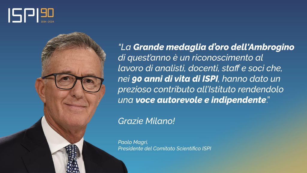 Una sala gremita ieri a Milano per la premiazione degli Ambrogini d'Oro 2024. All'ISPI quest'anno la Grande Medaglia d'Oro, un riconoscimento all'indipendenza e al rigore. che in occasione dei 90 anni dell'Istituto ci onora. Grazie Milano!