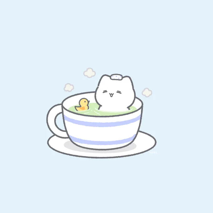 寒い日はお風呂に浸かろ #イラスト #ゆるいイラスト #ゆきまる