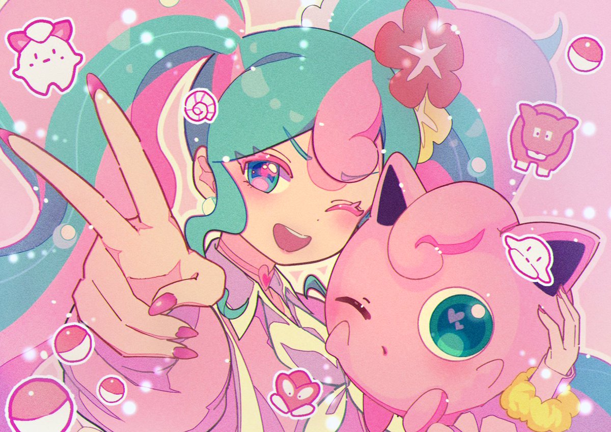 Shiro_howa0's tweet photo. fairy🌺
#ポケミク  #ポケモンイラスト https://t.co/6jEHfYtCMl