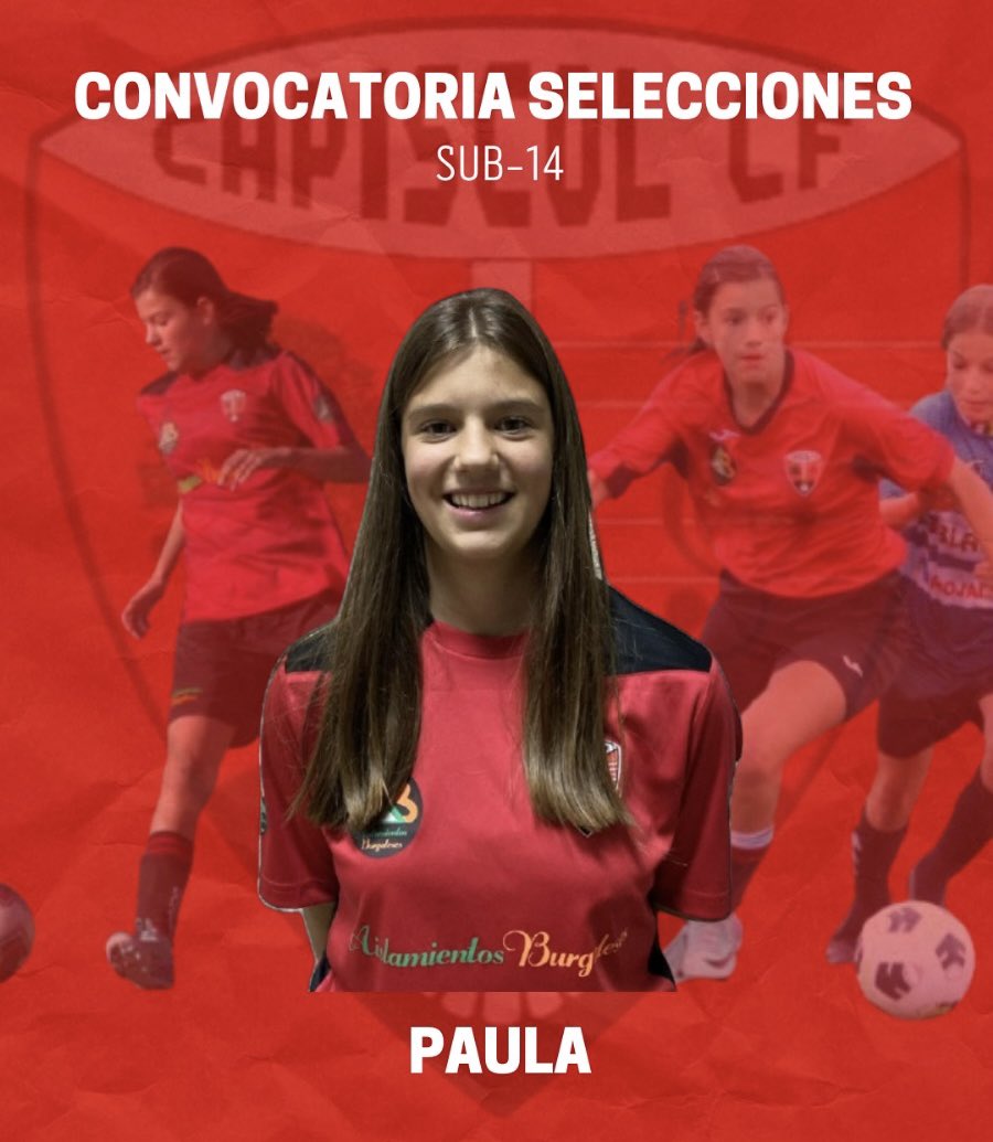 Cuatro de nuestras chicas han sido convocadas por la <a href="/FCyLF/">RFCYLF</a> para el Campeonato de España que se disputará este próximo fin de semana ⚪️🔴💪🏼

Nerea Martínez, Adriana Martínez y Sofía López irán con la sub-16 🤩

Por otro lado Paula Prado irá con la sub-14 🚀