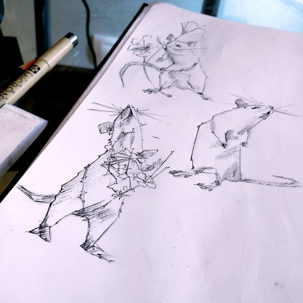 emptycat__'s tweet image. #draw #rat #skectbook #art #drawing