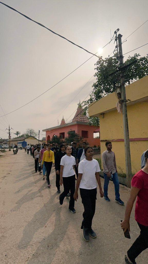 nssggcuCG's tweet photo. AIDS AWARENESS RALLY conducted by NSS VOLUNTEERS at Bilaspur, chhattisgarh on 7th December 2024.
#aidsfreegeneration 
#aidsawareness 
#nss https://t.co/WeZ3852uu4