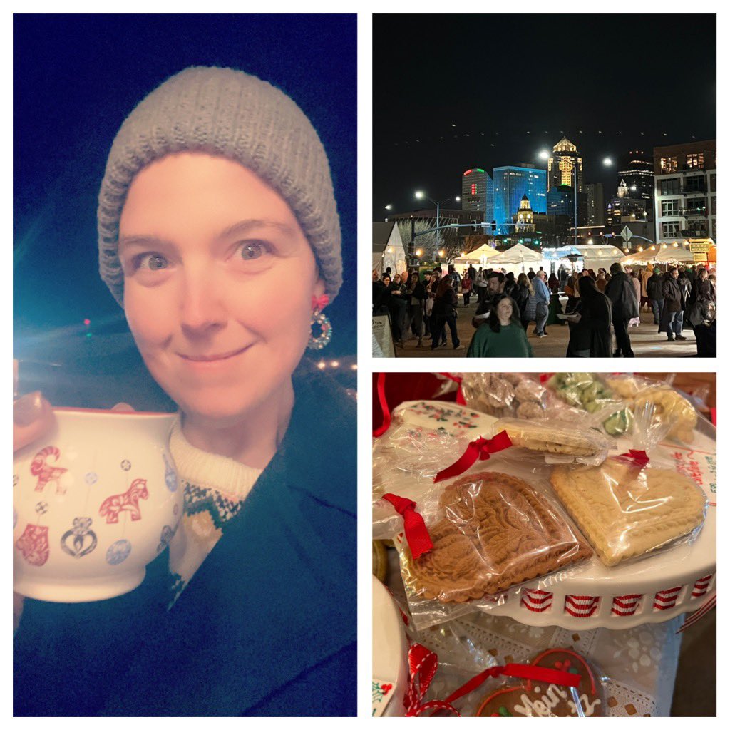 GeometricRabbit's tweet photo. Enjoyed the Christkindlmarket in Des Moines before my early morning flight.
Tried my first pierogis (yum!) and blintz (meh) and GlΓΌhwein (oh yeah!) along with the lights and crowds and shops and Krampus parade.
#HappyHolidays #DesMoines #HappyMaking #TisTheSeason
π βοΈ https://t.co/Jrl99A1rxo