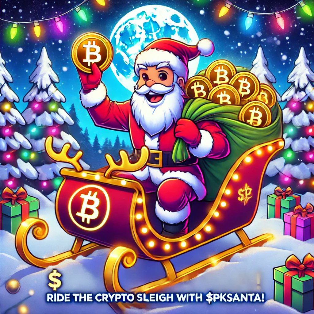 pookiesanta's tweet photo. 🎅✨ Ride the Crypto Sleigh with #PKSANTA!

Hop on the cutest holiday meme coin journey and spread festive cheer across the blockchain. Let’s make this season magical! 🎄🚀

Chart: https://t.co/z6NzXt9RRz

#Christmas #1000xgem2024 #1000xgem #Elon #PEPE #SHIB #Solana #memecoin https://t.co/jKutMhQl3u