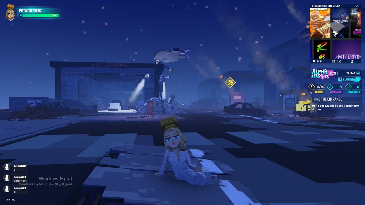 MikeyNaru's tweet photo. Dodging Flying Drones in Terminator 2042 in @TheSandboxGame. The future is now, and it's intense! 🤖🚁 @skydance https://t.co/mCOuAOuor8 #TheSandbox #AlphaSeason4 #AS4SocialChallenge https://t.co/vkyrudFUcU