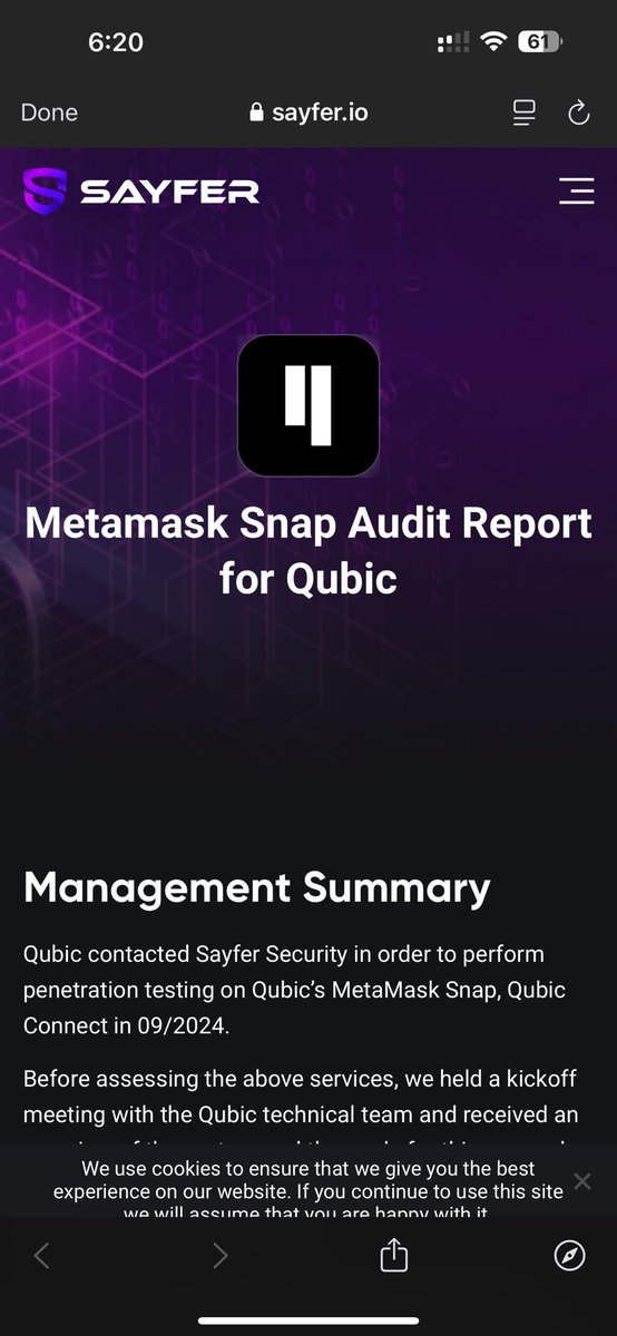 smeshingit's tweet image. MetaMask coming soon for $qubic

sayfer.io/audits/metamas…