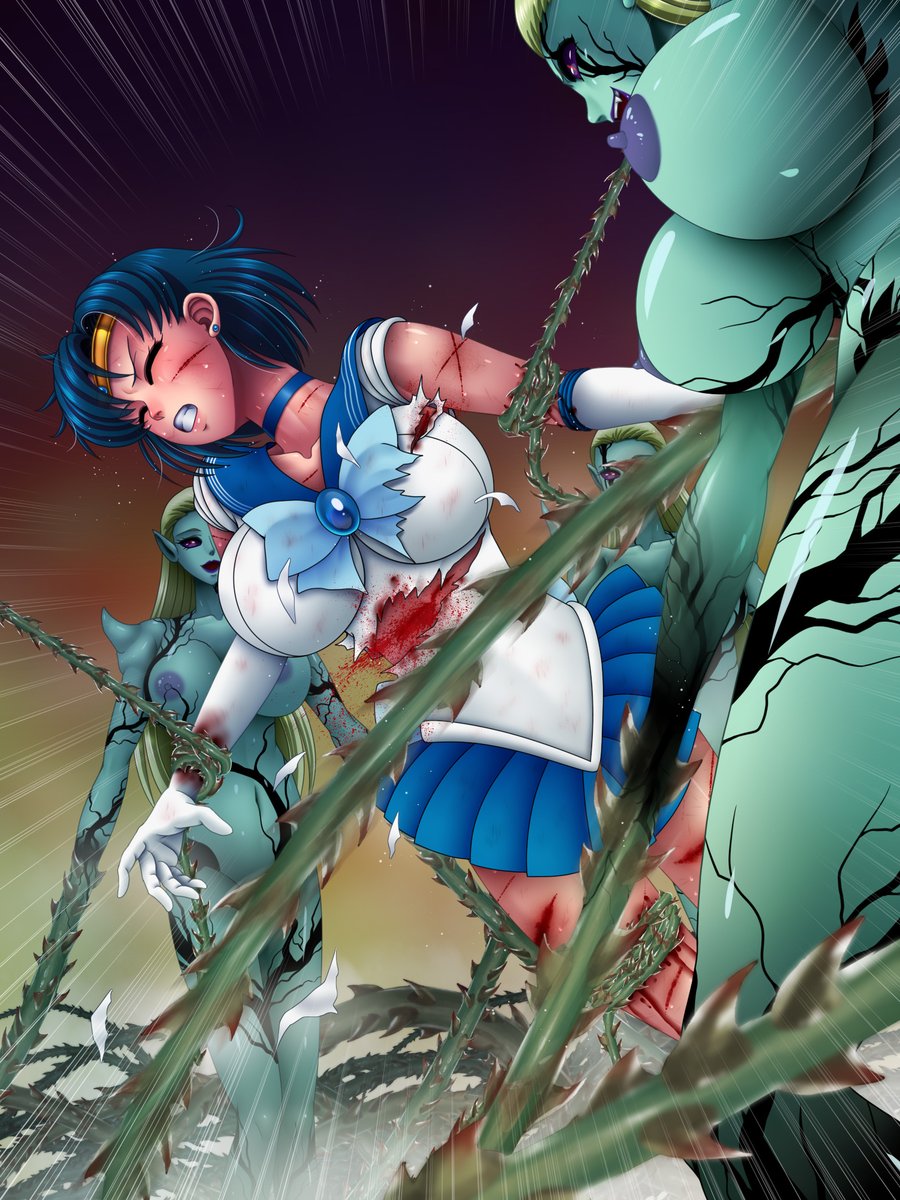 ! 血が出てるけど健全H絵注意 !

Skebでご依頼いただきました
セーラームーンの
セーラーマーキュリーさんです。
シュミじゃないからと最初の依頼を
お断りしたり失礼なことしてたのに
納品後速攻でブースト(高額!!)と
感想までいただきまして恐縮です!
ご依頼本当にありがとうございました!! 