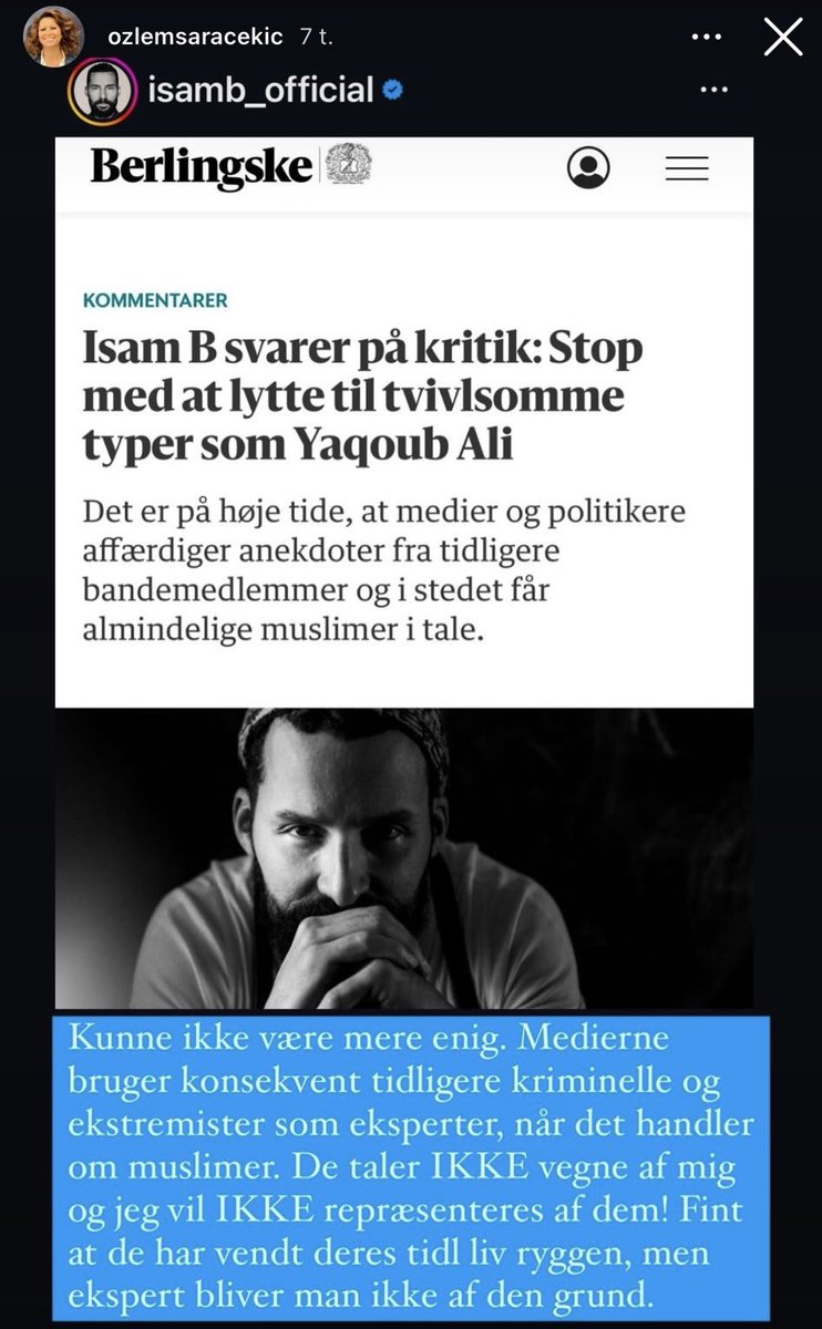 Anna Thygesen (@annathygesen) on Twitter photo Hvad sker der for <a href="/cekicozlem/">Özlem Sara Cekic</a> ? Hun prædiker normalt dialog og demokrati. Men nu vælger den tidligere politiker at bakke op om Isam B, der i <a href="/berlingske/">Berlingske</a> udskammer og er perfid over for en af de vigtigste demokratiske stemmer i islam-debatten @ali_yaqoub03🤡😳 Hvad sker der for <a href="/cekicozlem/">Özlem Sara Cekic</a> ? Hun prædiker normalt dialog og demokrati. Men nu vælger den tidligere politiker at bakke op om Isam B, der i <a href="/berlingske/">Berlingske</a> udskammer og er perfid over for en af de vigtigste demokratiske stemmer i islam-debatten @ali_yaqoub03🤡😳