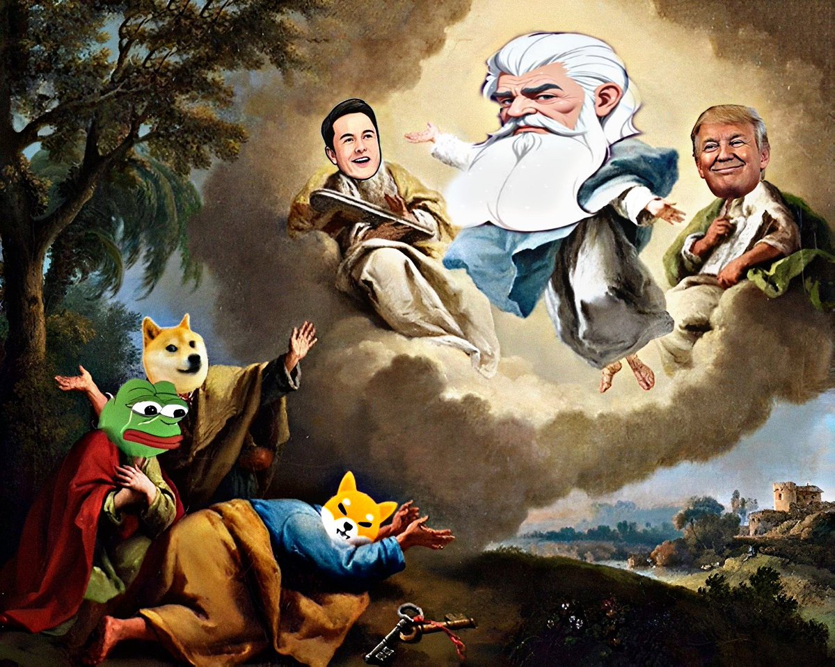 Sk_Emon88's tweet photo. The meme gods have spoken! 🙌 Balin leads the charge with Doge, Pepe, and Shiba in awe.💎  
The meme coin revolution is here – are you ready to follow the divine path?✨  
@BalinBank
#BalinBank #MemeCoins #Crypto
#BalinMemeChallenge https://t.co/Dl1HGL1Lrb