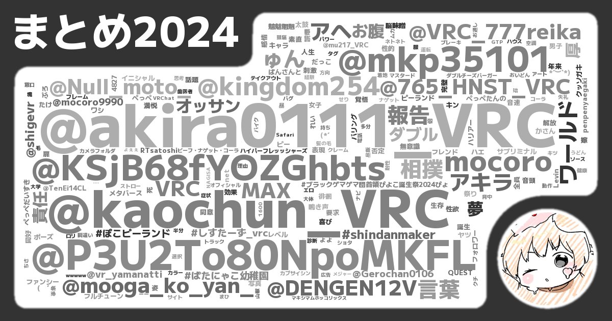 mocoro9990's tweet photo. 2024年よくツイートしているキーワードのトップは、
#mocoro
#アヘ
でした!
#2024まとめったー をチェック →→
https://t.co/YVj1LIIGuf
なにこれすごくはずかしい!!www https://t.co/3BQpDE1kjD