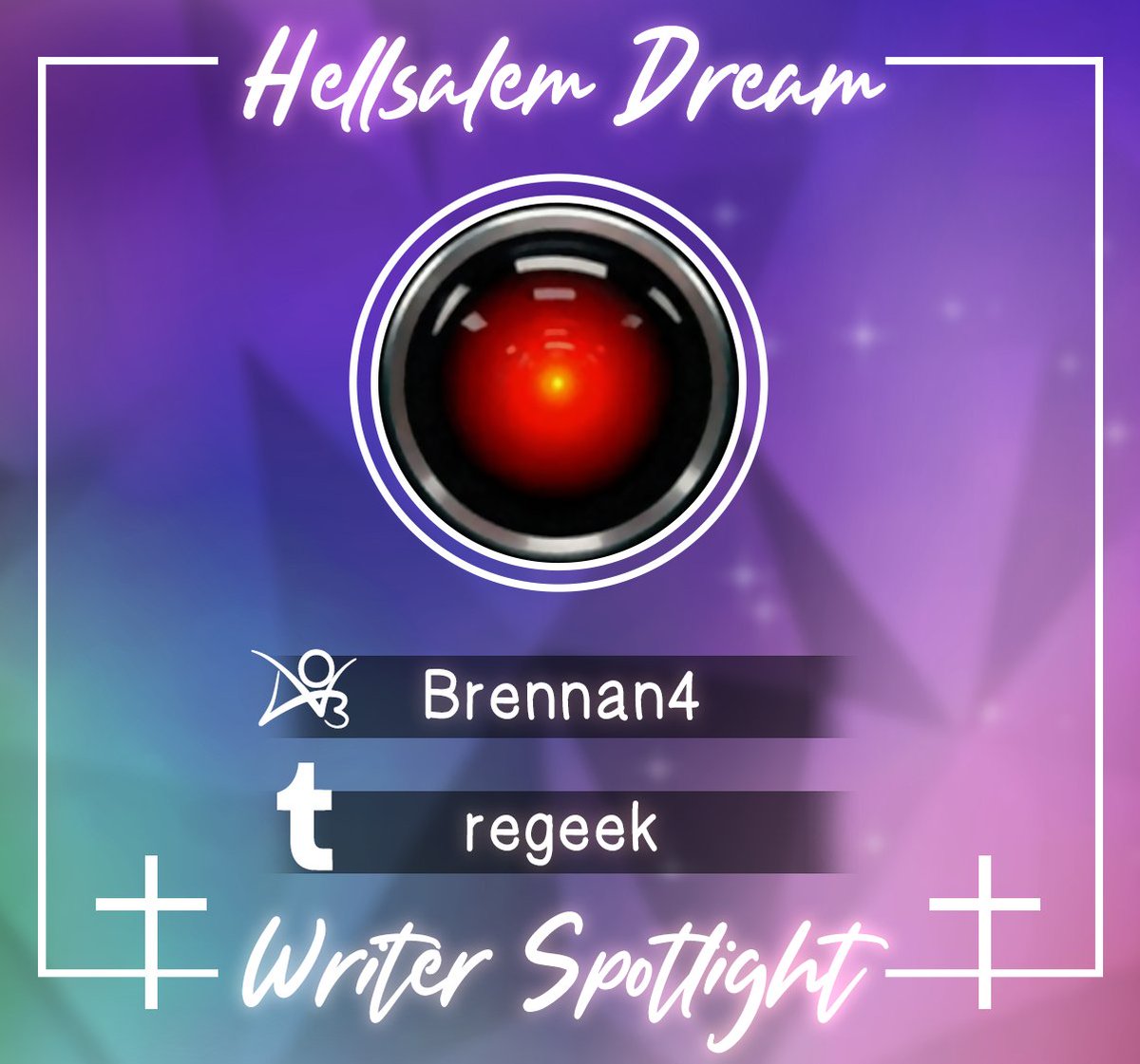 HellsalemDream's tweet photo. 【 Hellsalem Dream 】
◤◢◤◢◤◢◤◢◤◢◤◢◤◢◤◢
WRITER SPOTLIGHT / ライター・スポットライト

Introducing our next writer
次の作家紹介
Brennan4 https://t.co/0LV03Ojaqi