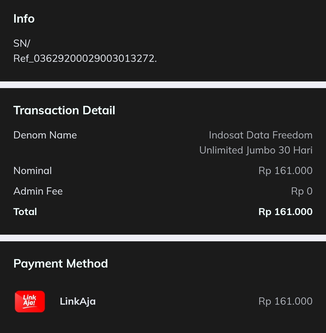 x_cisadane's tweet photo. @CareIM3 @indosatim3 @indosat Mhn ditegur @linkaja yg menjual PAKET dgn nama "Freedom Unlimited Jumbo 30 Hari" dgn Deskripsi "Data Tanpa Batas".  Saat saya beli ternyata TDK UNLIMITED ada Quota 90GB. Sebaiknya nama Paket pd App LinkAja diubah mjd Freedom U 90GB agar tdk slh paham https://t.co/8xLfmMutyb