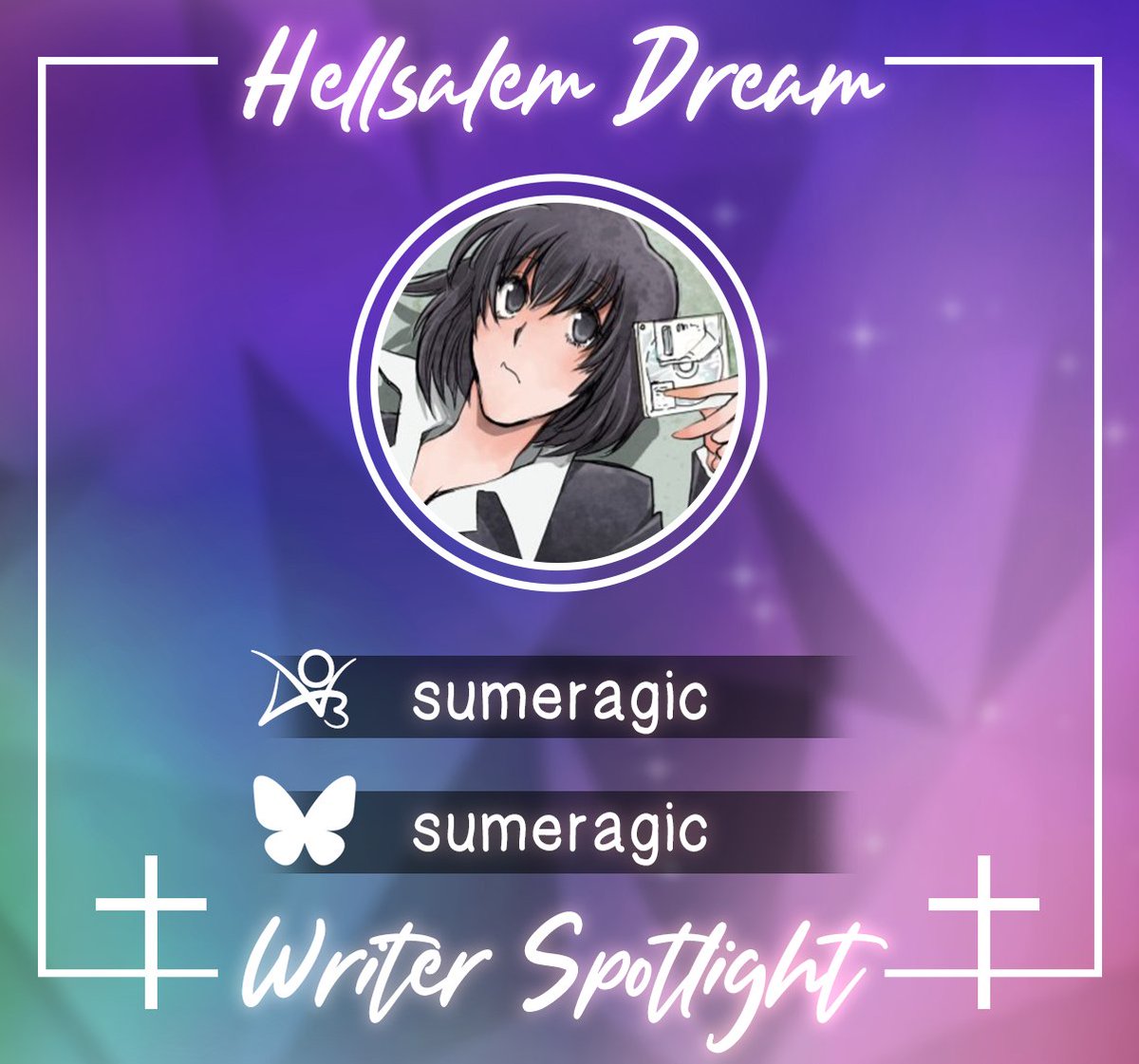 HellsalemDream's tweet photo. 【 Hellsalem Dream 】
  ◤◢◤◢◤◢◤◢◤◢◤◢◤◢◤◢ 
WRITER SPOTLIGHT / ライター・スポットライト

Introducing our first writer
最初の作家紹介
sumeragic https://t.co/TmrQGSpUmq