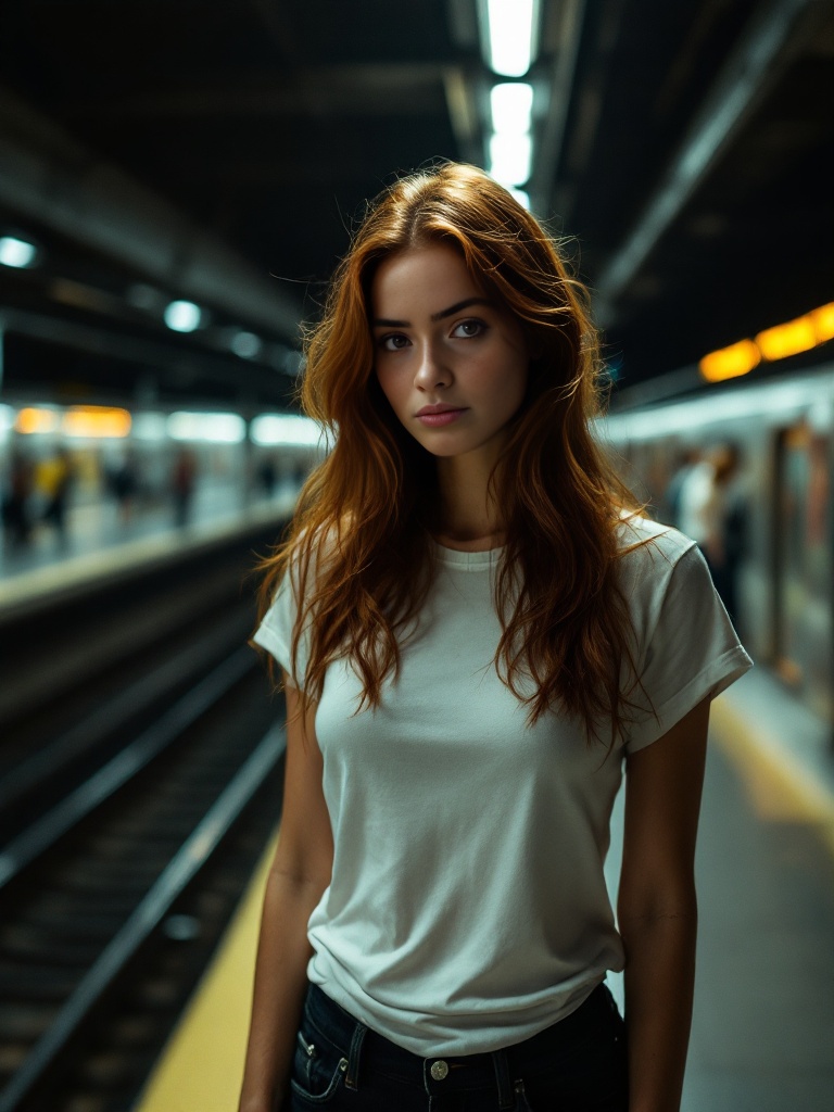 AuChab's tweet photo. Catching trains and dreams in the heart of the city. Where's your journey taking you? 🚋✨ #aigirl #aimodels #virtualinfluencers #cityvibes #digitaldiva #subwaystyle #techbeauty #urbanexplore https://t.co/vLezmD7Msi