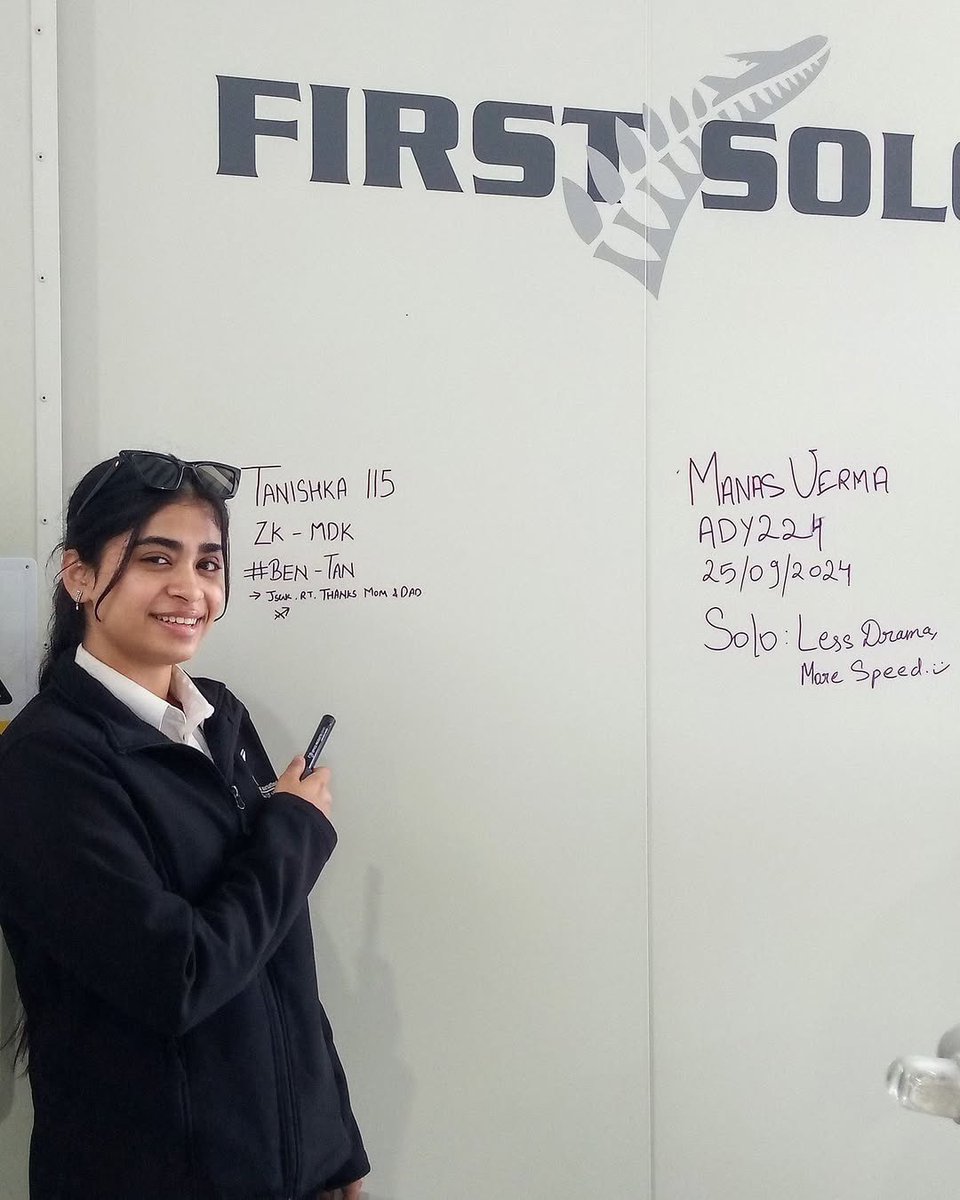 RuleFlight's tweet photo. Congratulations to our student Tanishka for successfully passing solo flight test !! 

#pilotlife #pilottraining #aviation #aviationdaily #aviationlovers #pilot #pilotlifestyle #pilotlicense #flighttraining #aspiringpilot #flywithus #aviationpilot #aviationlife #flyhigh https://t.co/S79nUM0Sy8
