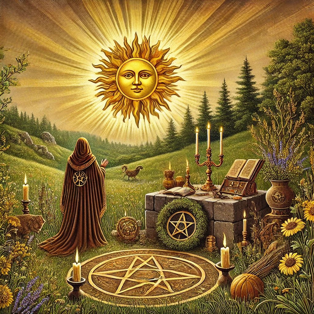 Druidshaven's tweet image. 🌞 Blessed Sunday! The Day of the Sun shines brightly, bringing renewal, vitality, and creative energy. Embrace the warmth and let your spirit radiate with positivity and light. 🕊️✨ #PaganCommunity #Wicca #SundayBlessings