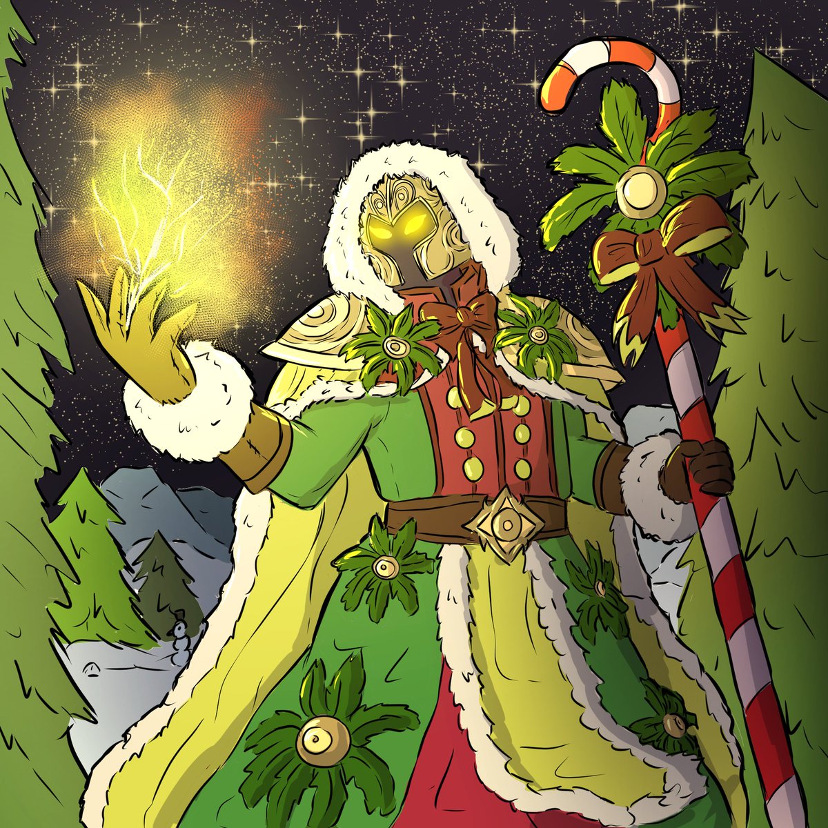 xCritalisx's tweet photo. What might be under his helmet 🙃
#christmas #candycane
#dungeonsanddragons #ocart #digitalart https://t.co/uVo7xLBefl