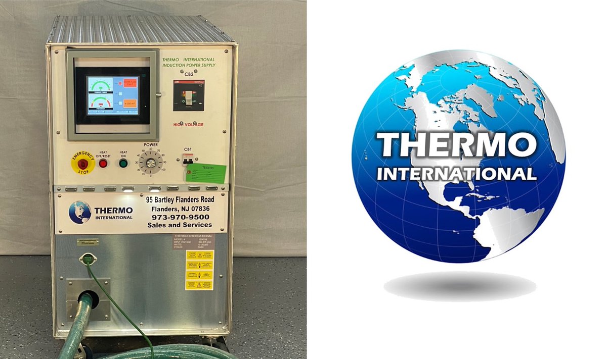 It's the talk of the industry! Thermo International's newest #InductionPowerSupply, the IS001B Serial Number 24-284, that promises to be the most advanced portable #InductionHeating machine in the market. Call 973-970-9500.