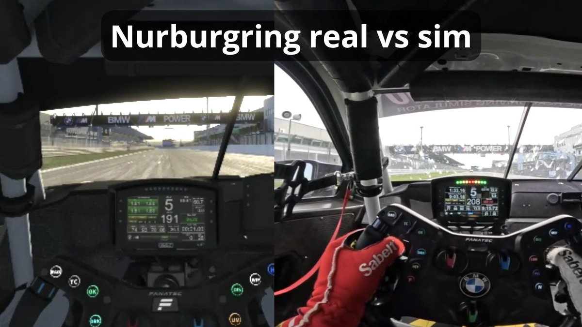 Onboard around the Nurburgring Nordschleife in real vs on the simulator 

youtu.be/gshT1gV0VH8?si…