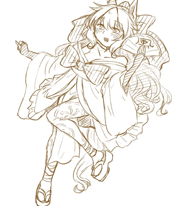 ゼファーの新衣装とか来て欲しいけどアヤベさんにぶっ放した後なので来ないで欲しいけど新春ゼファーとか見たいなあとか思いながら描いた 