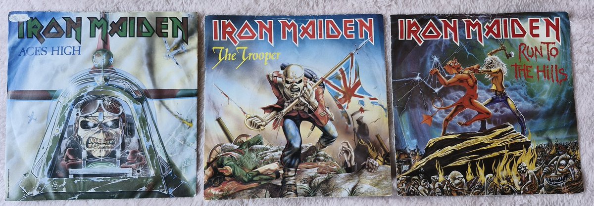 iancleere's tweet image. Thanks to @FreebirdRecords for these gems... if you're ever on wicklow st. Dublin.... do yourselves a favour a give them a visit... @IronMaiden #7inchsingle #45rpm