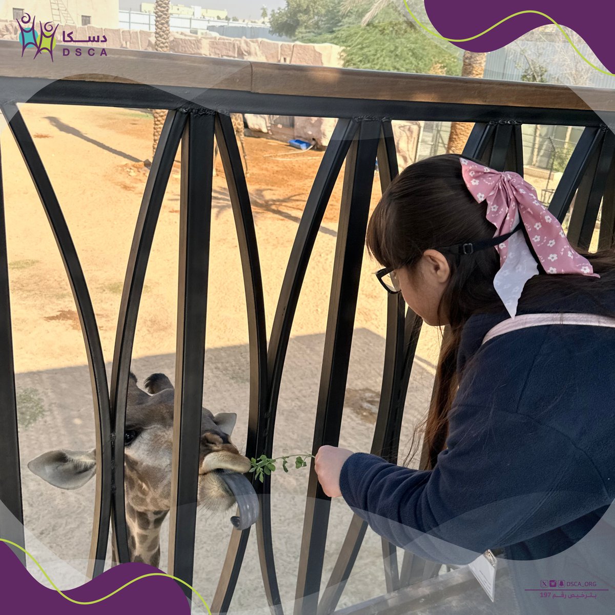 DSCA_ORG's tweet photo. معًا نجعل الحياة أكثر إشراقًا! 
احتفلنا في دسكا بيوم الإعاقة العالمي برحلة إلى حديقة الحيوان. لحظات لا تُنسى مع أبطالنا الصغار🦒! 
#دسكا #يوم_الإعاقة_العالمي