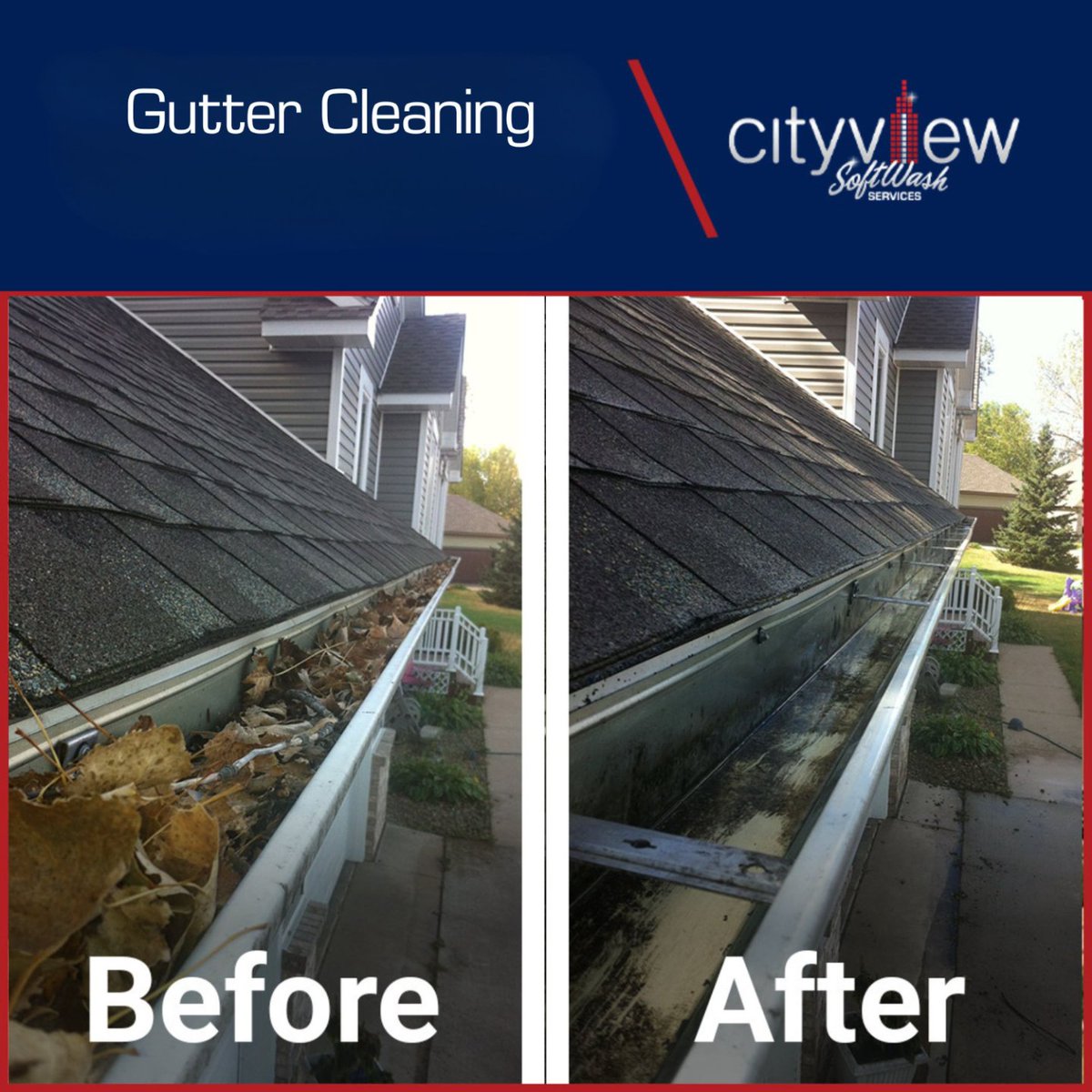 GoCityview's tweet image. Clear the Way with Professional Gutter Cleaning! 🏠

Say goodbye to clogged gutters and water damage. Enjoy peace of mind with our expert cleaning service, ensuring your home stays safe and dry. Contact us today for sparkling clean gutters! (479) 242-8439