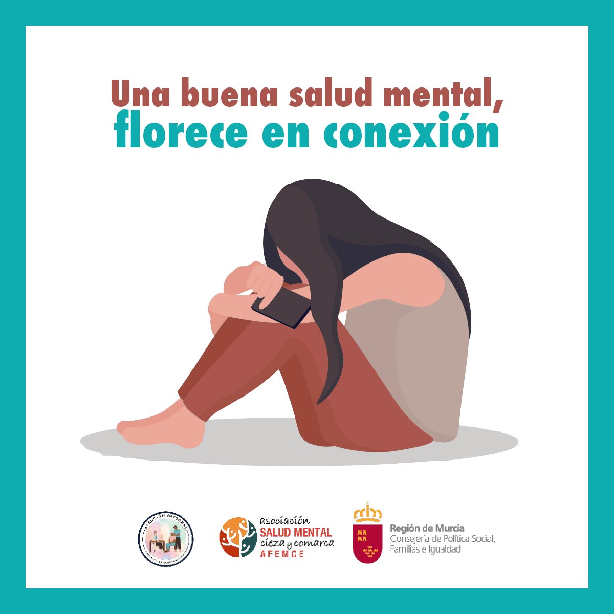 🌟Rompe con el aislamiento social 🌟

En AFEMCE, te ayudamos a crear conexiones reales con nuestro Programa de Atención Integral💙
💬 Una buena salud mental florece en conexión🌱

📞 968760848 📧 afemce@afemce.com
#SaludMental #AFEMCE
