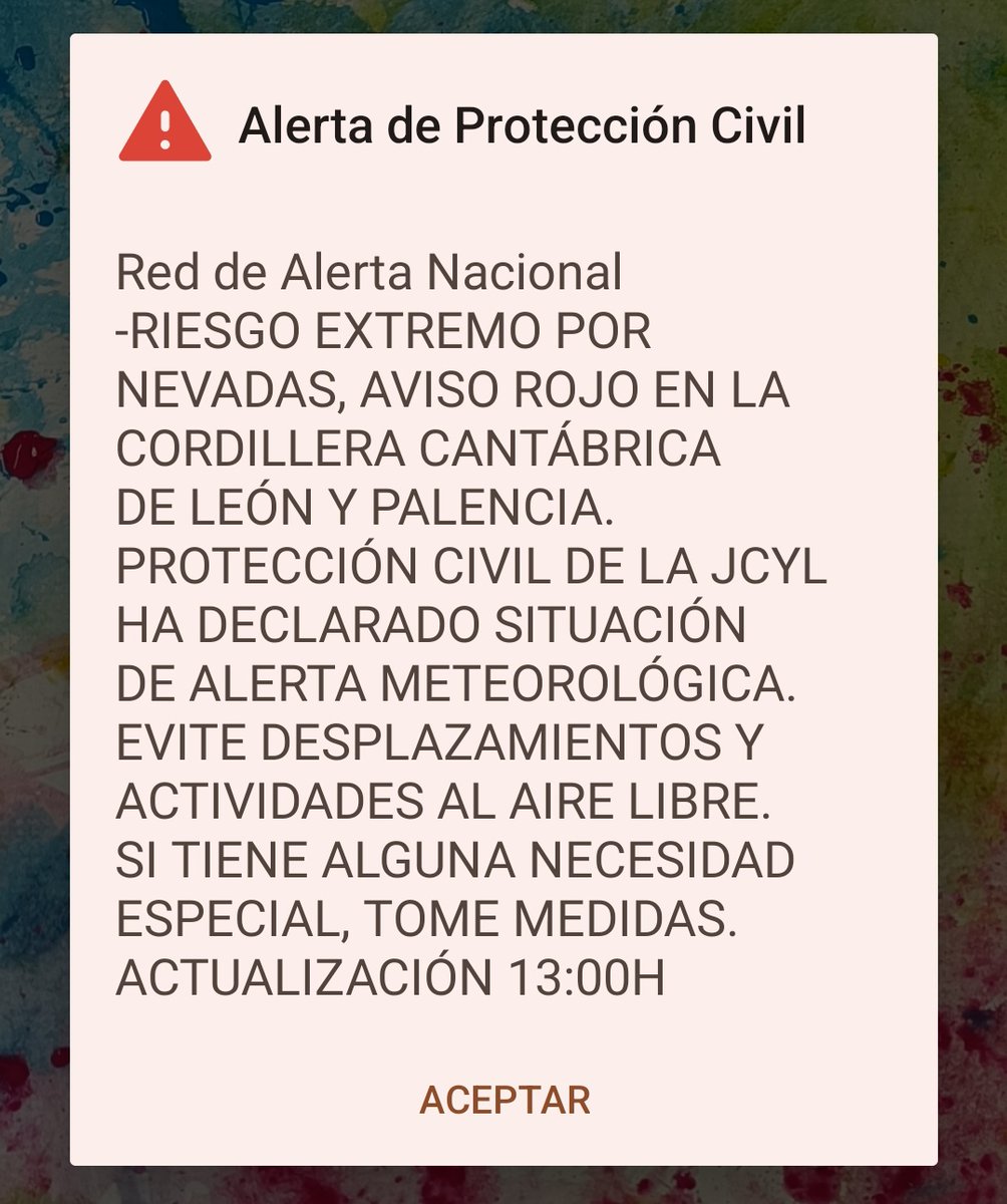 10_Noee's tweet photo. #AlertaNacional 2° aviso por nevadas en el norte #León #CYL https://t.co/FNo1ONtddY