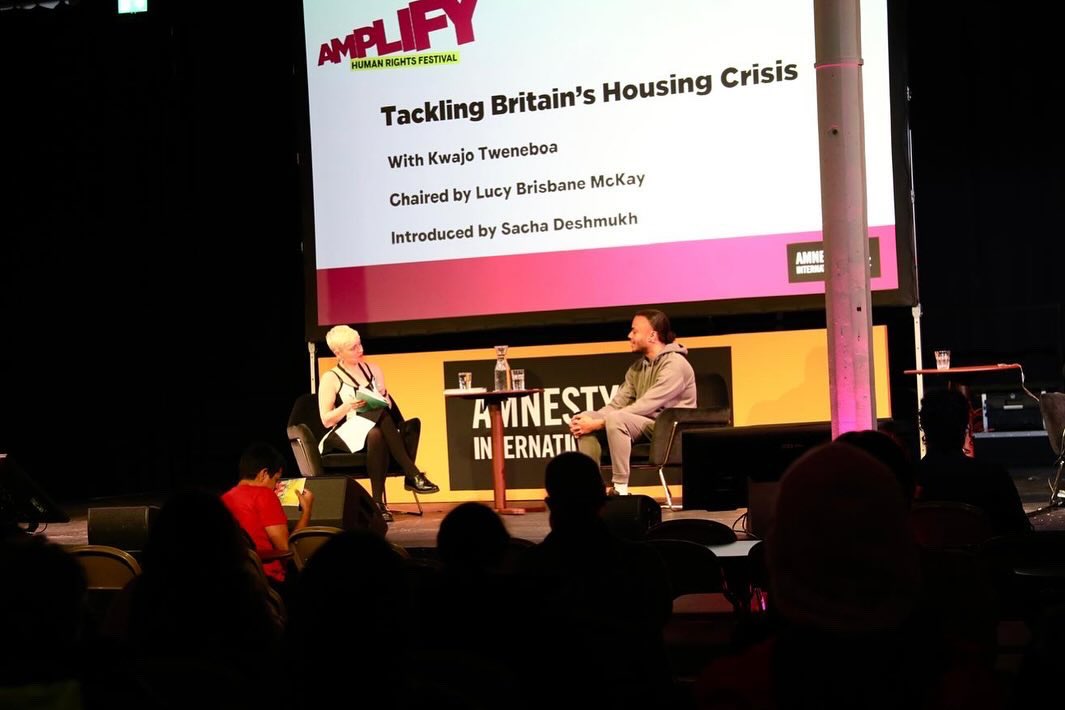 KWAJO- Social Issues Campaigner (@kwajotweneboa) on Twitter photo Loved working with @amnestyuk yesterday I sat down with <a href="/lucybrisbane/">Lucy Brisbane McKay</a> and an audience of hundreds to speak about the UK Housing Crisis and what it has meant for our human rights as part of their first ever Amplify festival 💛 Loved working with @amnestyuk yesterday I sat down with <a href="/lucybrisbane/">Lucy Brisbane McKay</a> and an audience of hundreds to speak about the UK Housing Crisis and what it has meant for our human rights as part of their first ever Amplify festival 💛